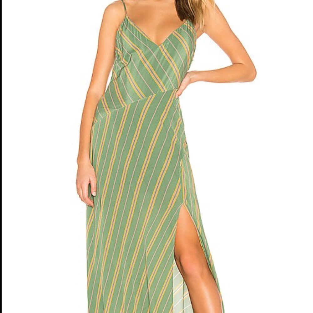 Jessi Dress in Emerald Green Stripe
ASTR the Label